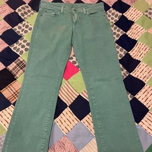 7 for all mankind crop flare jeans women’s size 28